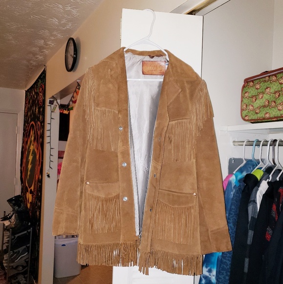 VINTAGE 70s suede Sea Dream Leather far out jacket - Picture 5 of 5